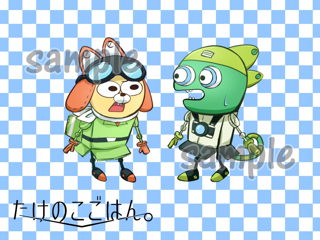 ムッサとカメキチのアクリルスタンド