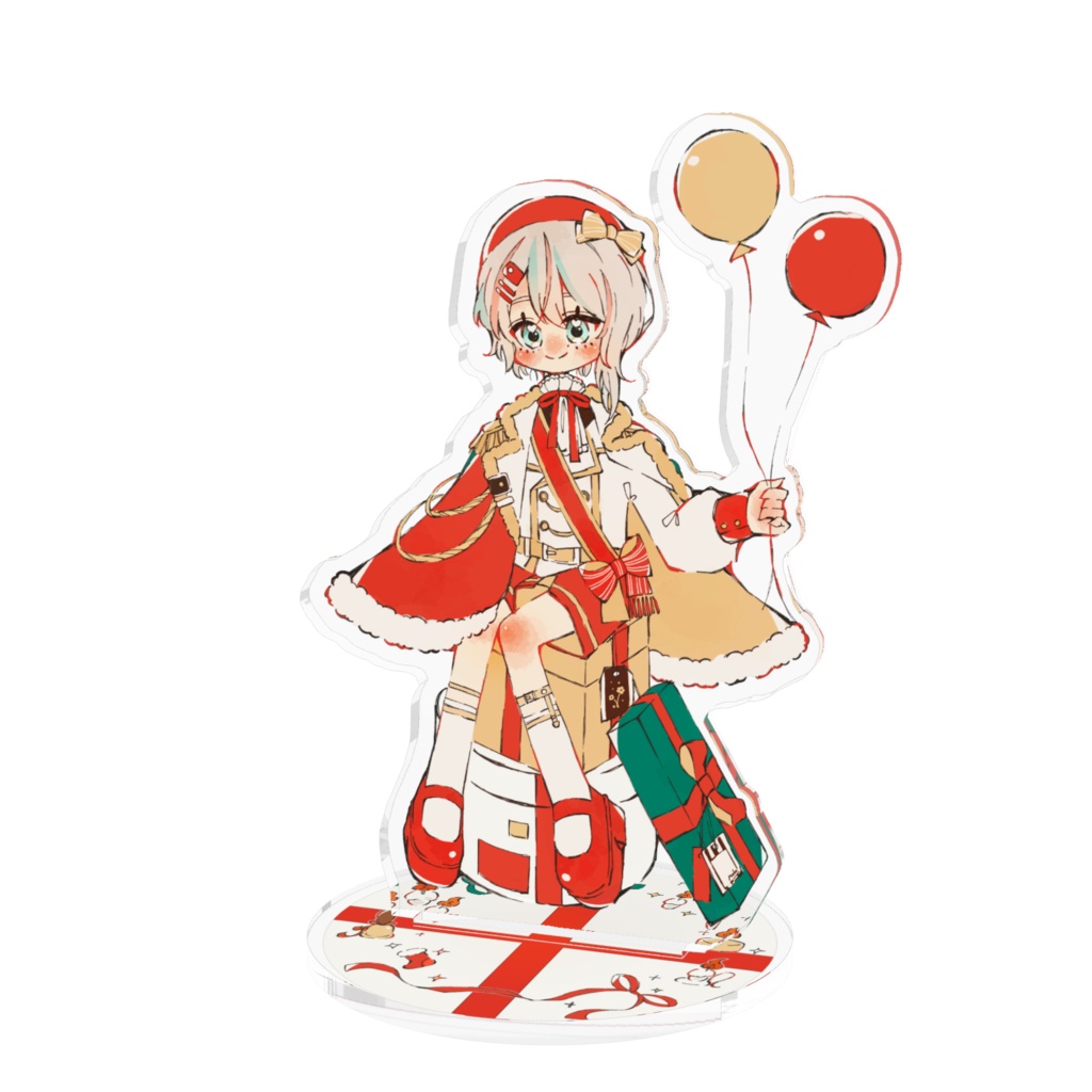 舞藍もこクリスマスアクリルフィギュア2024 - 10x10cm Illustrator さりー