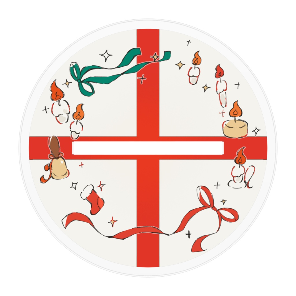 舞藍もこクリスマスアクリルフィギュア2024 - 10x10cm Illustrator さりー