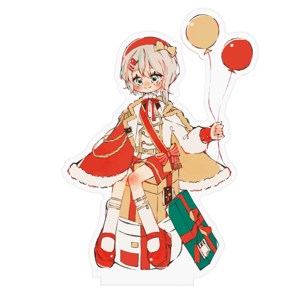 舞藍もこクリスマスアクリルフィギュア2024 - 10x10cm Illustrator さりー