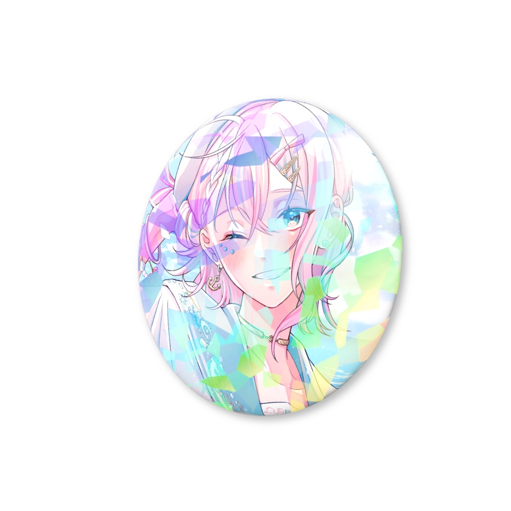 3周年記念缶バッジ(ホロ) Illustrator 春咲なつね