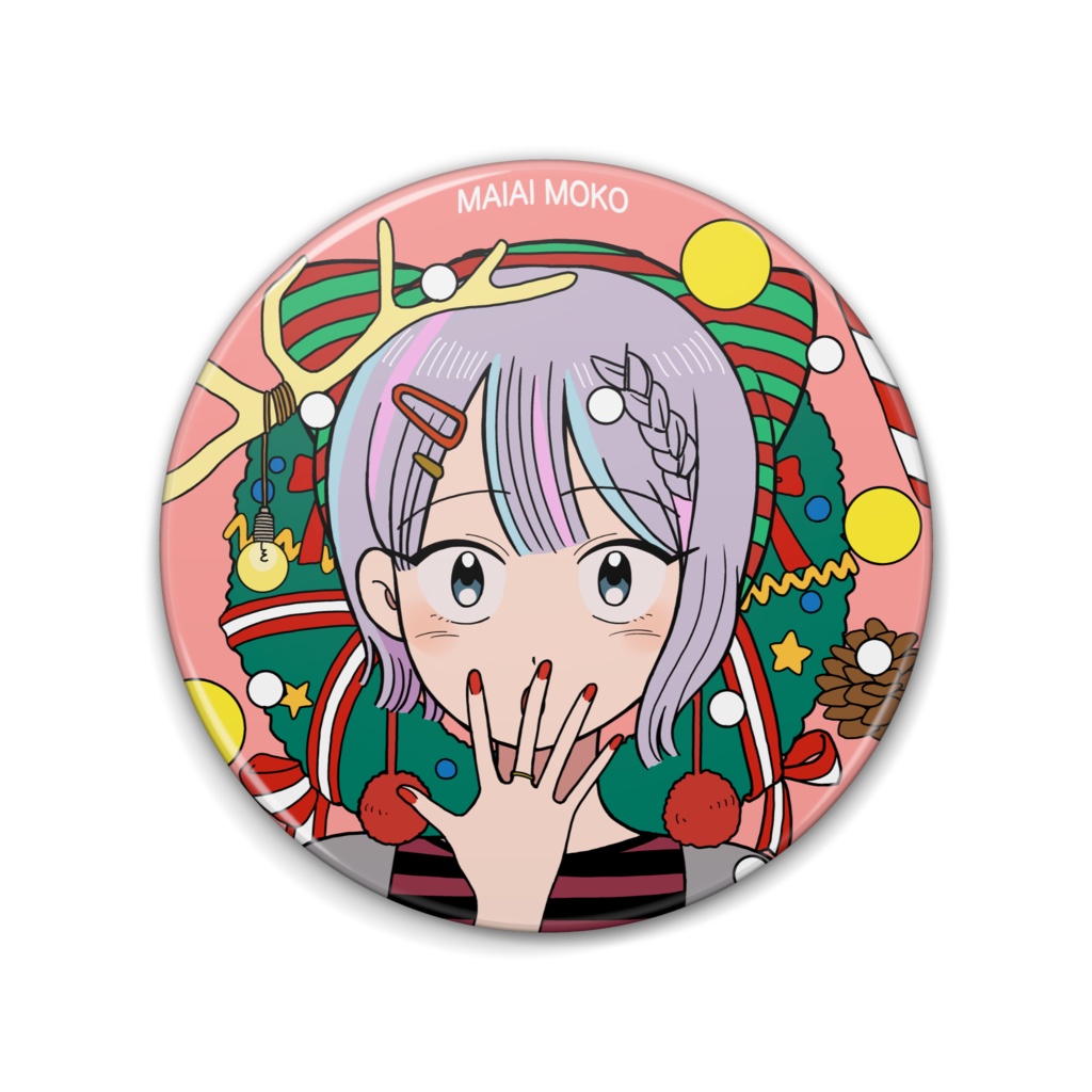 缶バッジ(クリスマス2025) Illustrator tm