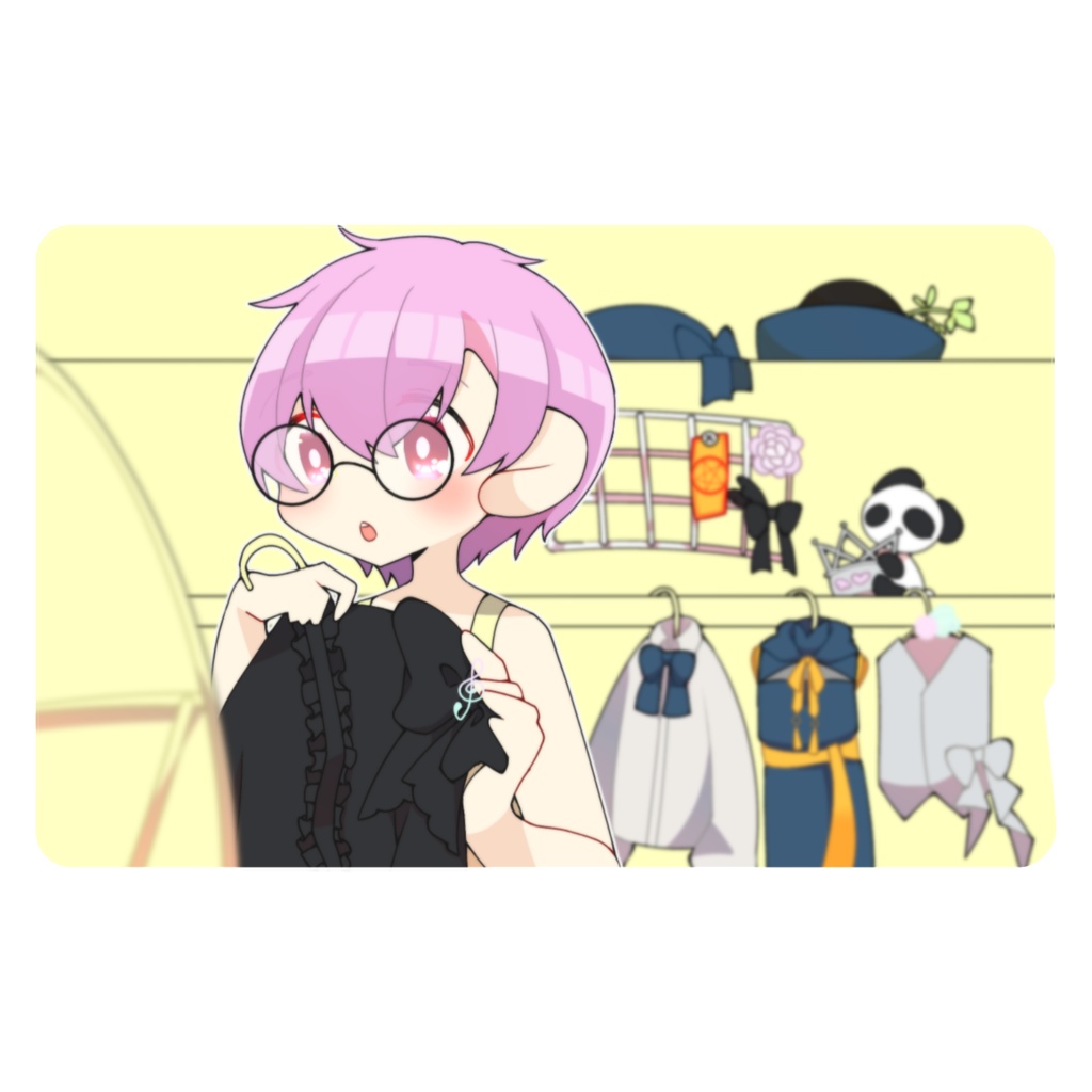 彩月かなたICカードステッカー