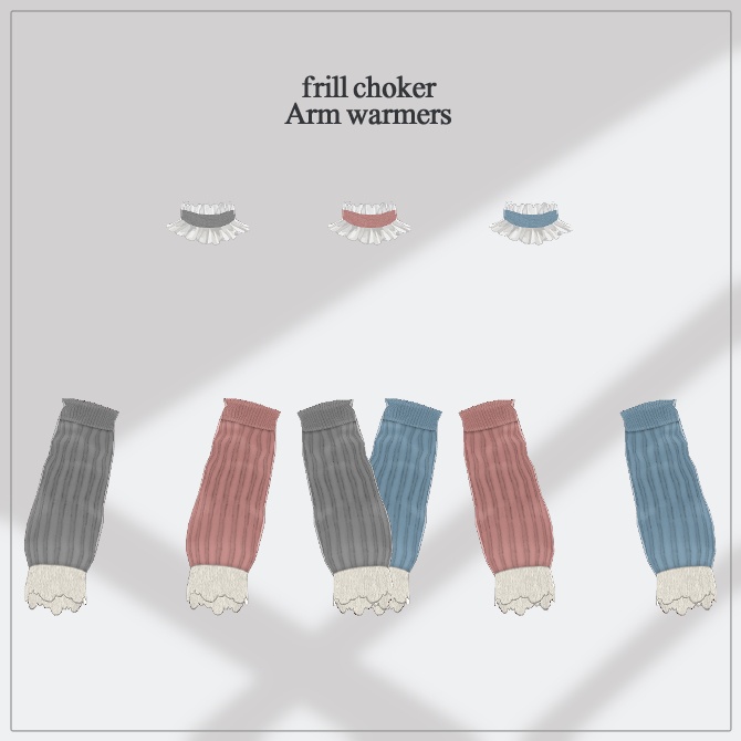 【3 color】knit set【VRoid 衣装】