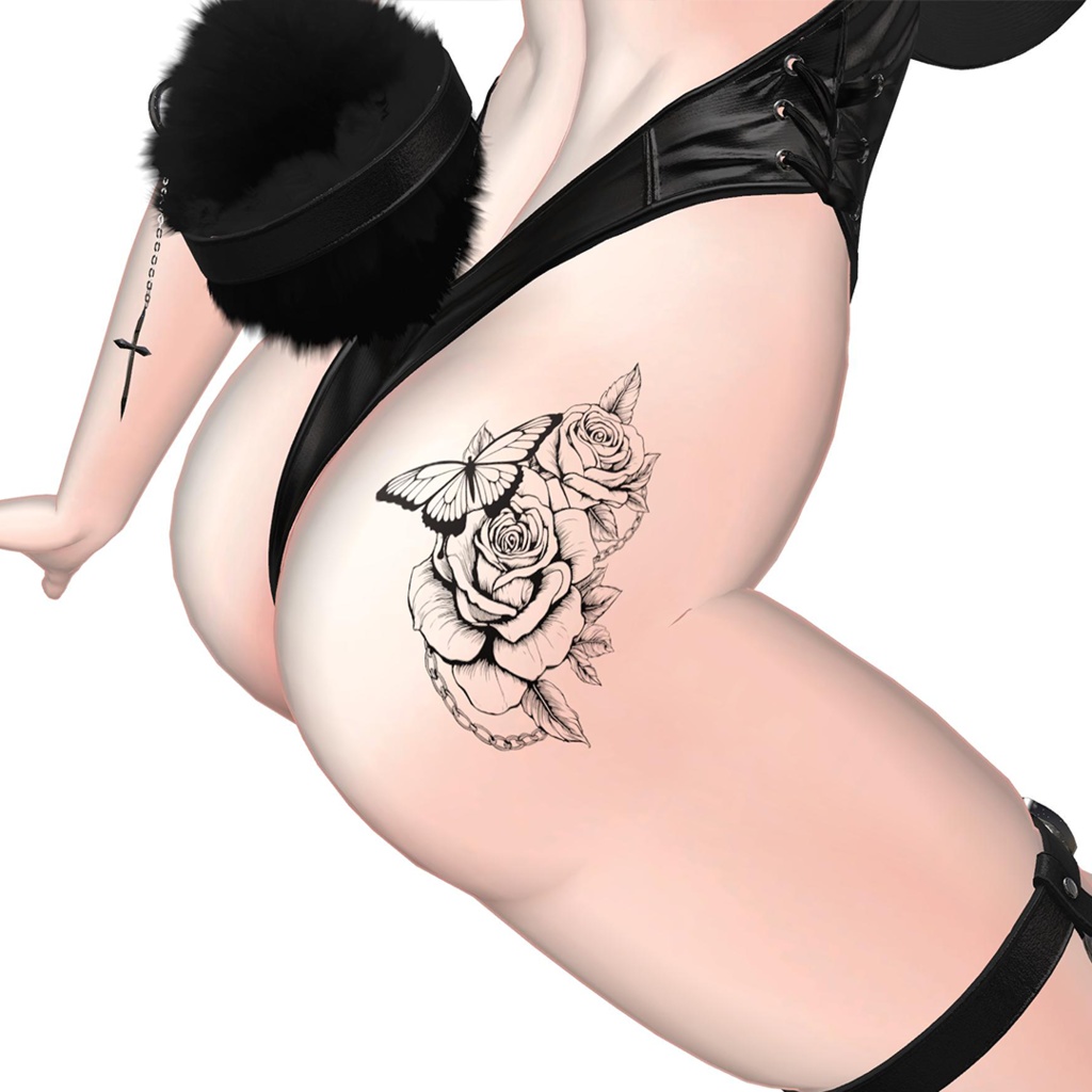 Butterfly Garden Tattoo