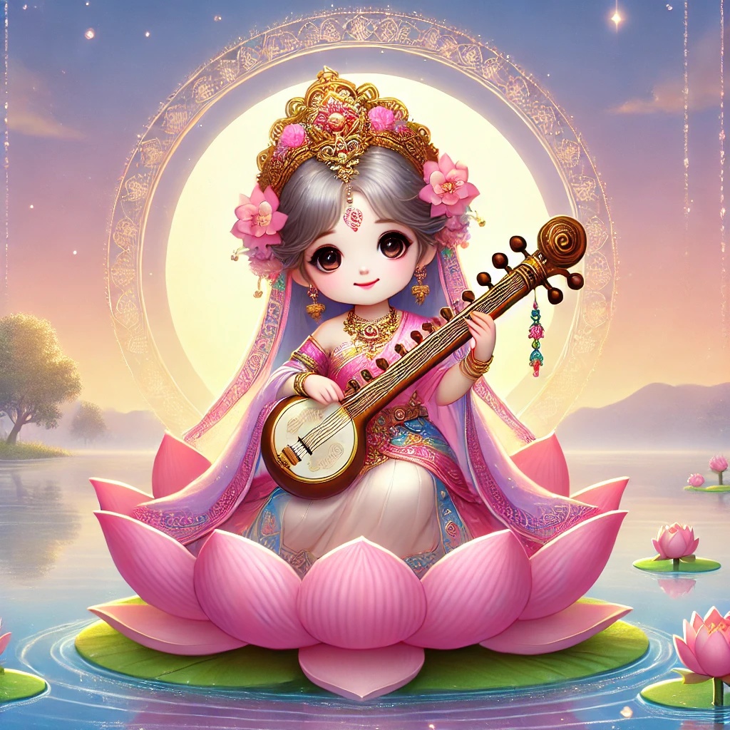 サラスヴァティーちゃん 缶バッチ