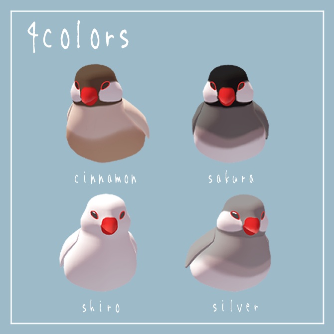 【無料/FREE】もっちり文鳥