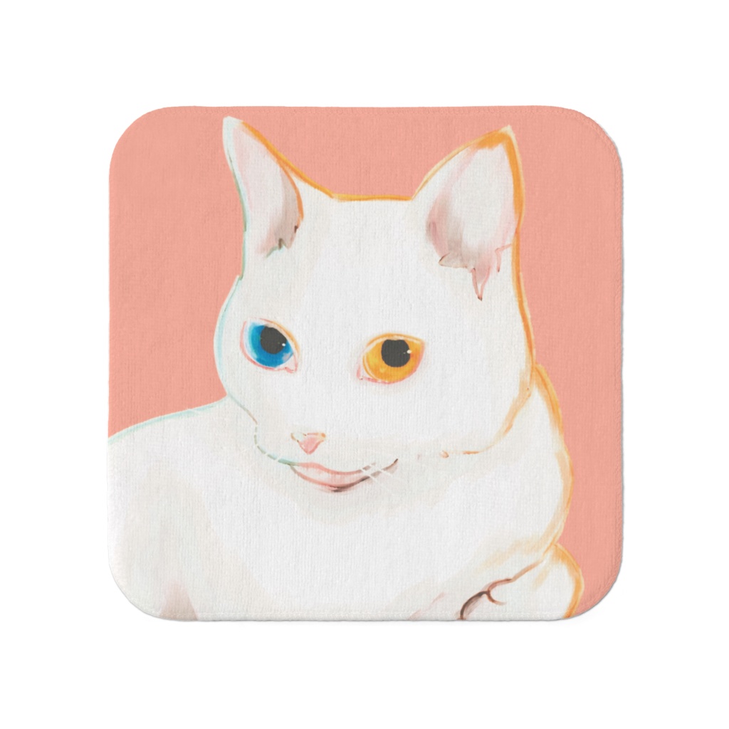 白猫タオル　- 小