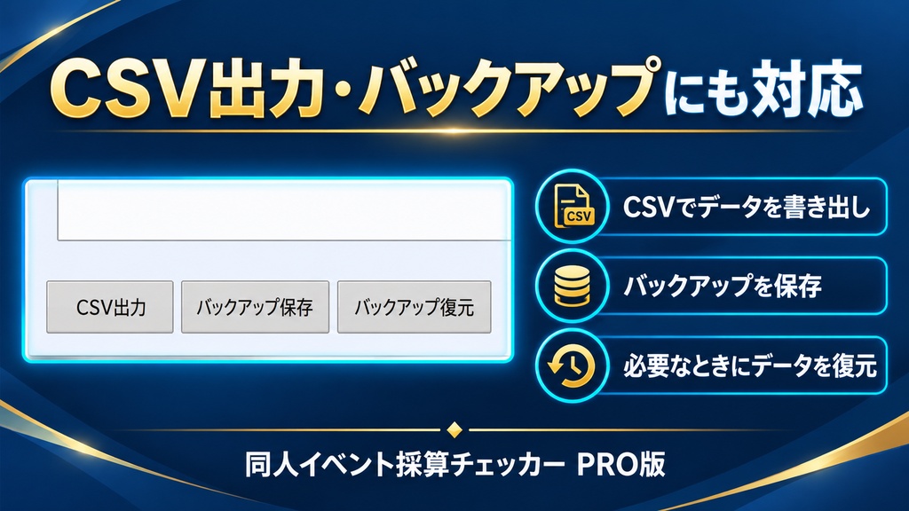 同人イベント採算チェッカー PRO版|売上・利益・損益分岐点を簡単計算【Windows対応】