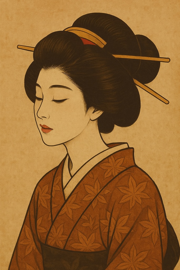 ヴィンテージ芸者 – 優雅さと伝統  