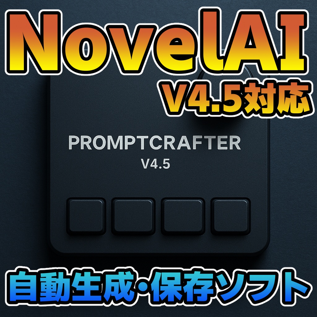 【NovelAI V4.5自動化】PromptCrafter_V4.5(日本語版)