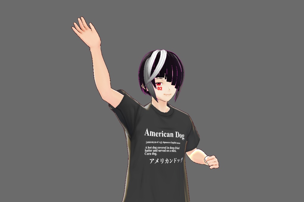 VRoid用衣装「American Dog」 "American Dog" Japanenglish Definition wears for Vroid