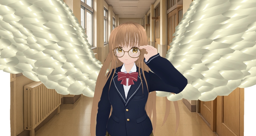 【VRM 同人作品】 椎名真昼(お隣の天使様)