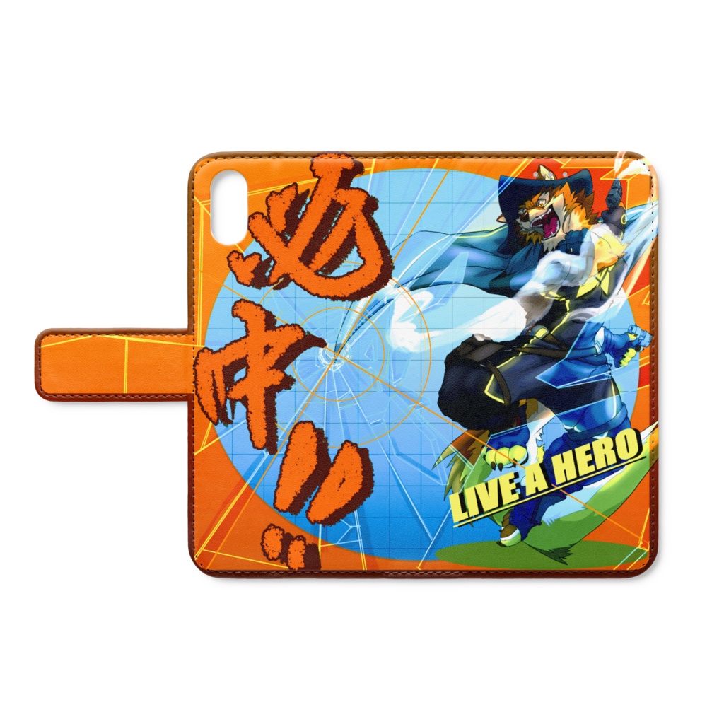 LIVE A HERO iPhoneX用 手帳型スマホケース バレル巡査