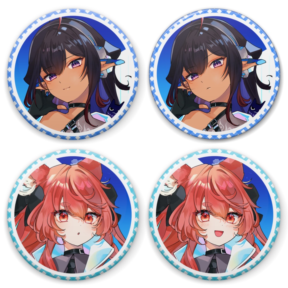 すぴらりす３周年記念キービジュアル　缶バッジ(全４種)