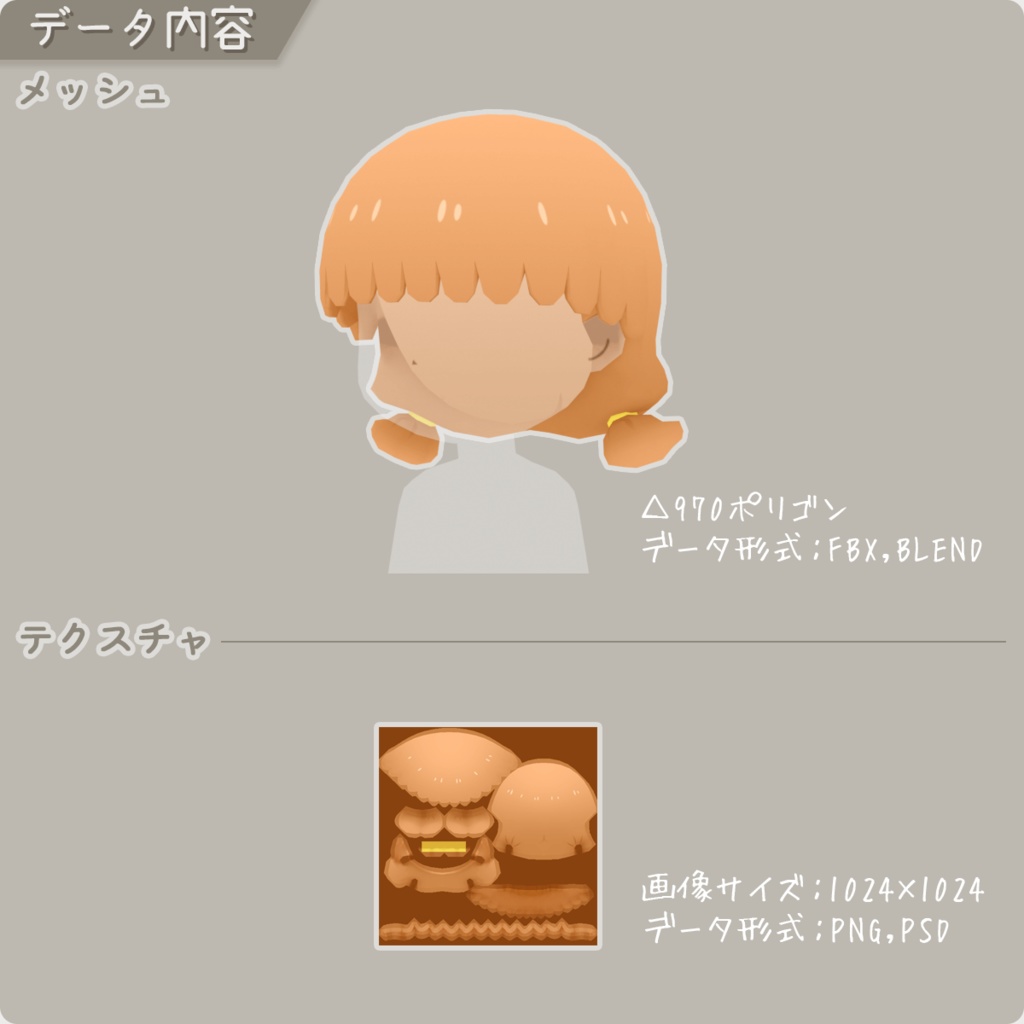 【ロポさん/ウィッグ】ふわゆるB