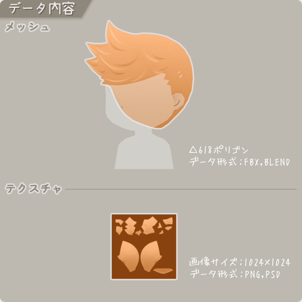 【ロポさん/ウィッグ】やんちゃA