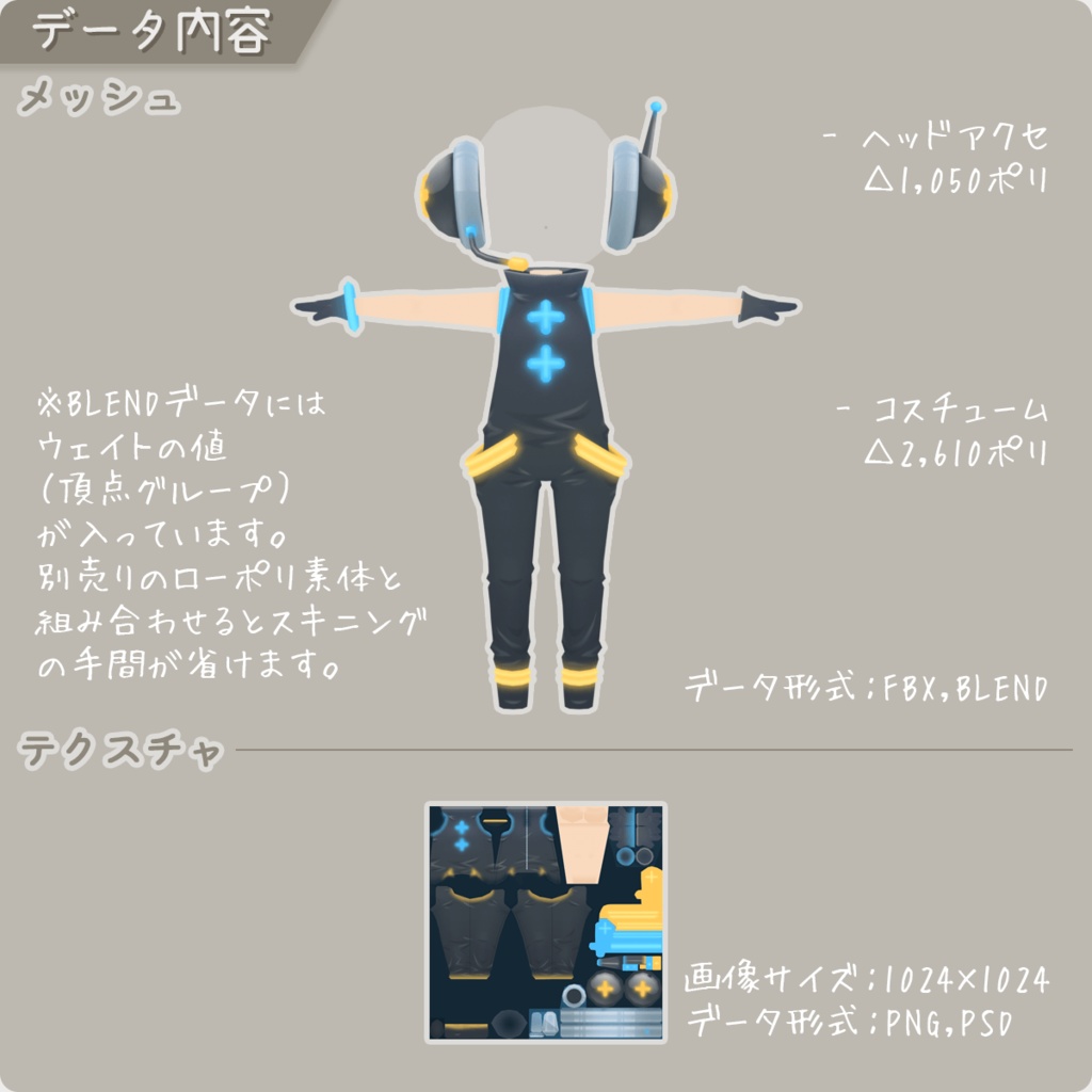 【ロポさん/コスチューム】ネオンA