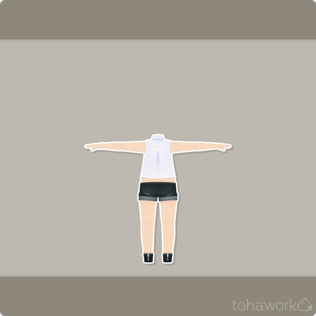 【ロポさん/コスチューム】モノクロB