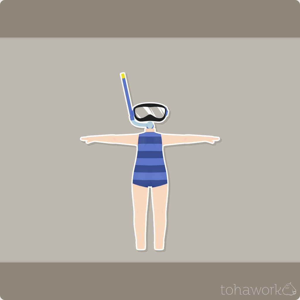 【ロポさん/コスチューム】みずぎB