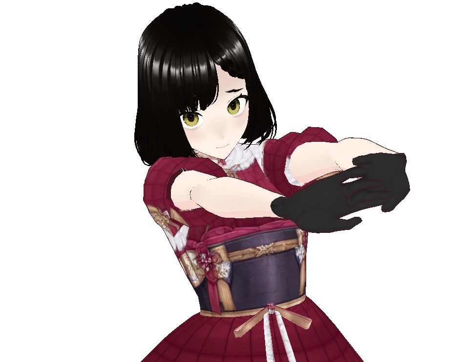 【VRM】和風ドレスキャラクター / Japanese Style Dress Avatar
