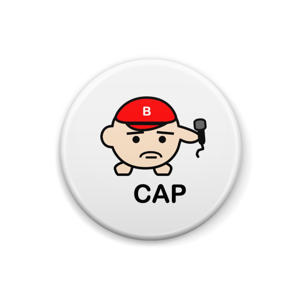 CAP 缶バッジ