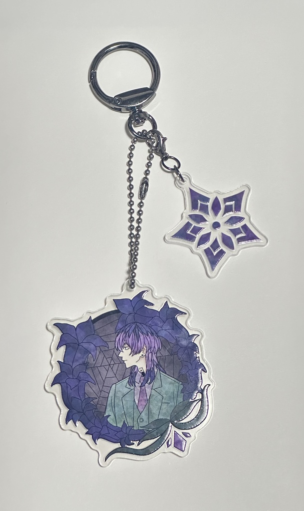 灰谷アクリルキーホルダー/竜胆