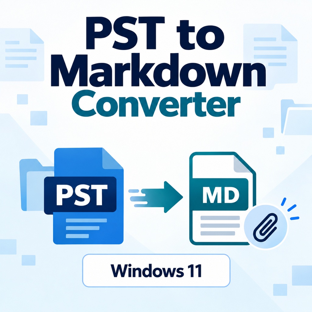 PST to Markdown Converter｜Windows 11