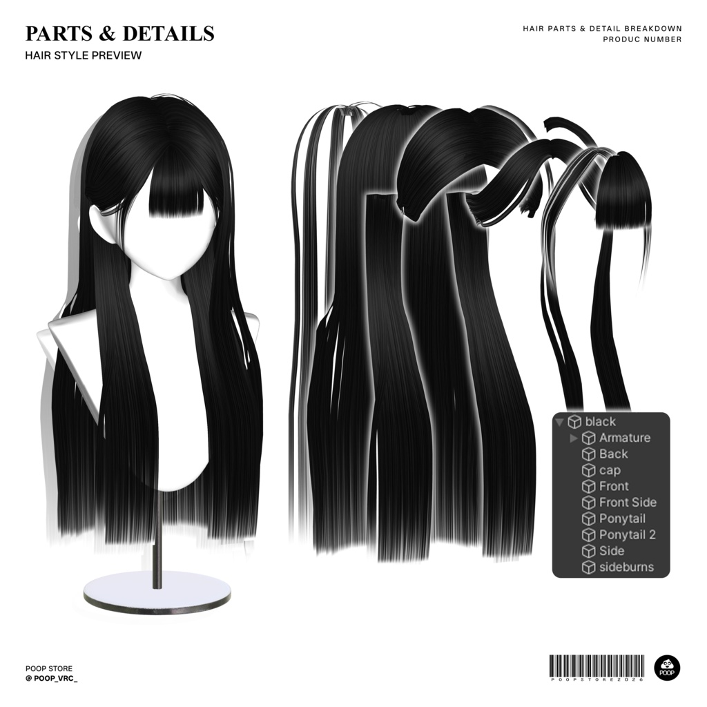 HAIR 01 // SALE中 600円 → 400円 // Update 2.0