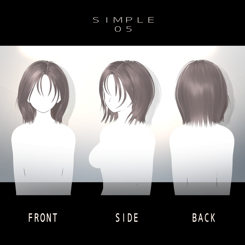 ꣑୧ 【 Shinra & Lumina 】 ꣑୧ simple Hair 04&05