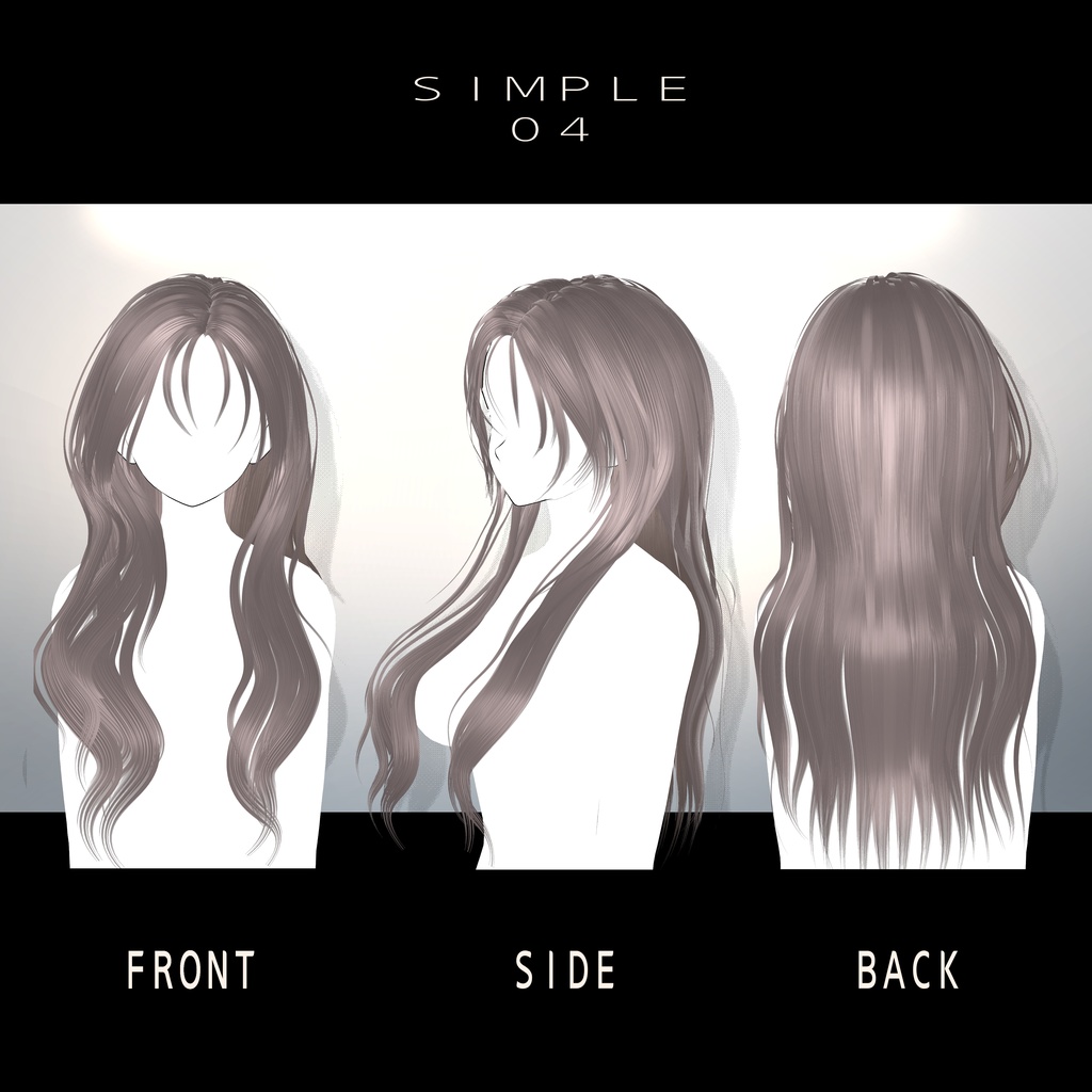 ꣑୧ 【 Shinra & Lumina 】 ꣑୧ simple Hair 04&05