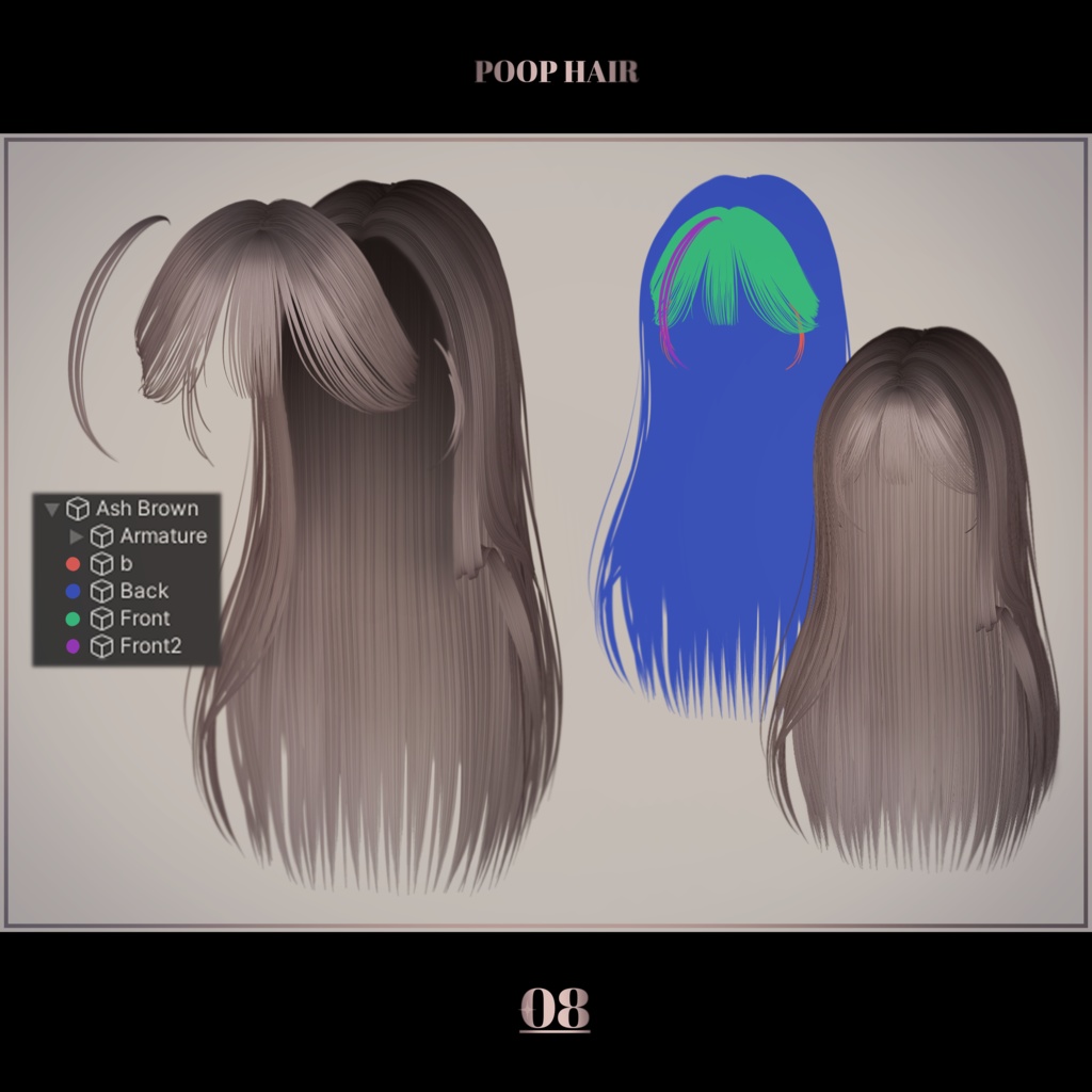 【8 avatars】 HAIR 08