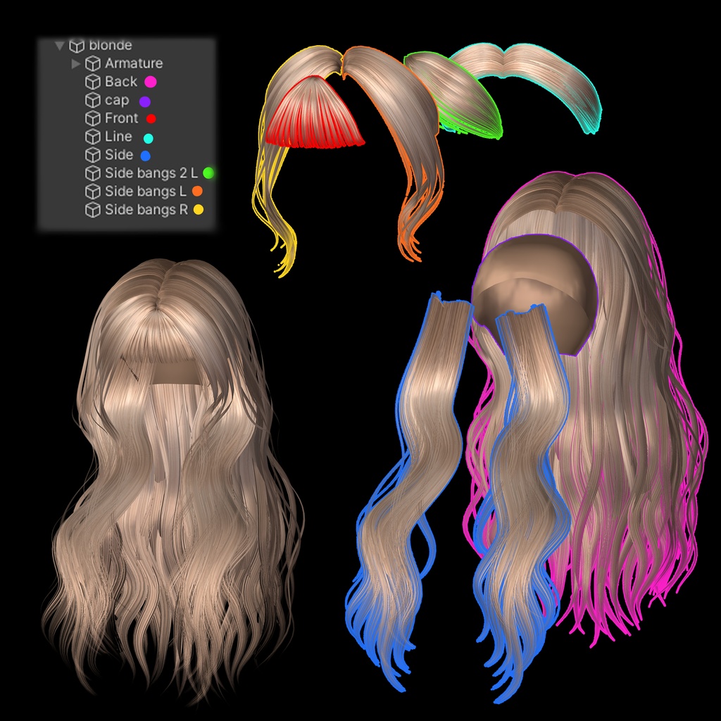 【9 avatars】 HAIR 11