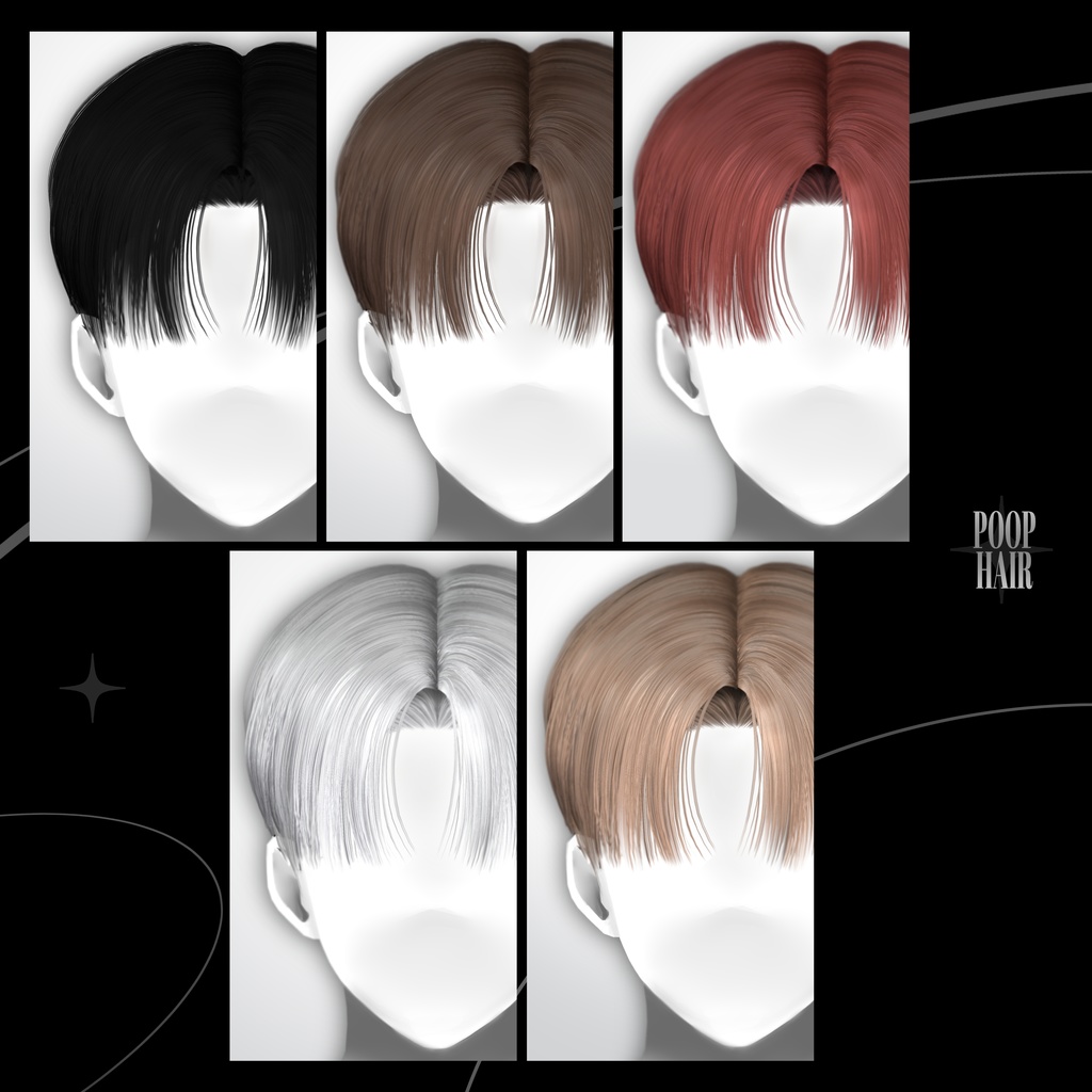 【4 avatars】 HAIR 12