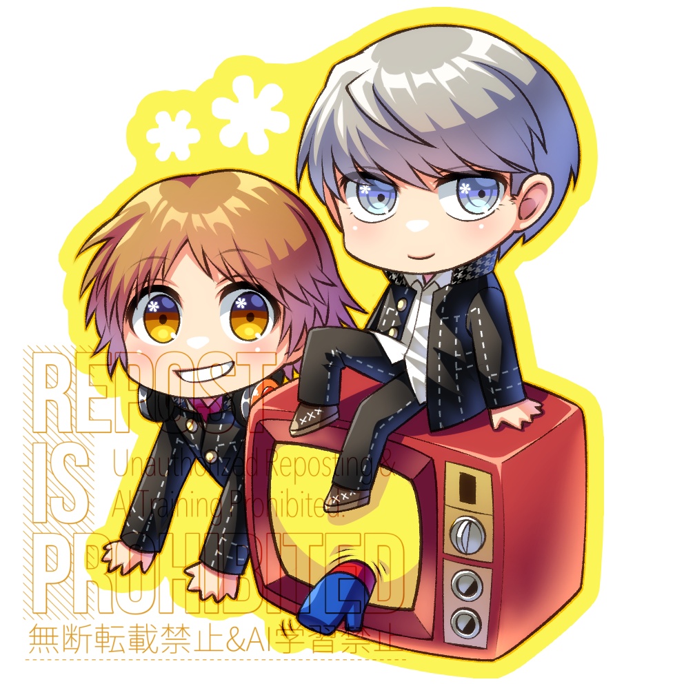 P4相棒クリアレモンアクリルキーホルダー