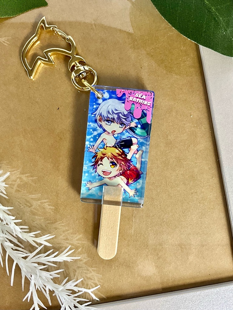 P4相棒アイスキャンディーアクリルキーホルダー【海】
