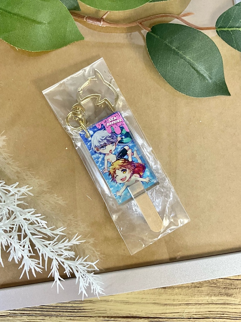 P4相棒アイスキャンディーアクリルキーホルダー【海】