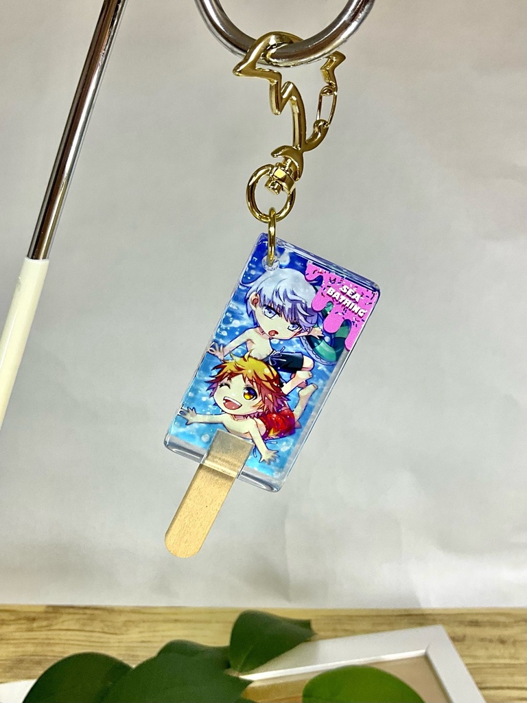 P4相棒アイスキャンディーアクリルキーホルダー【海】