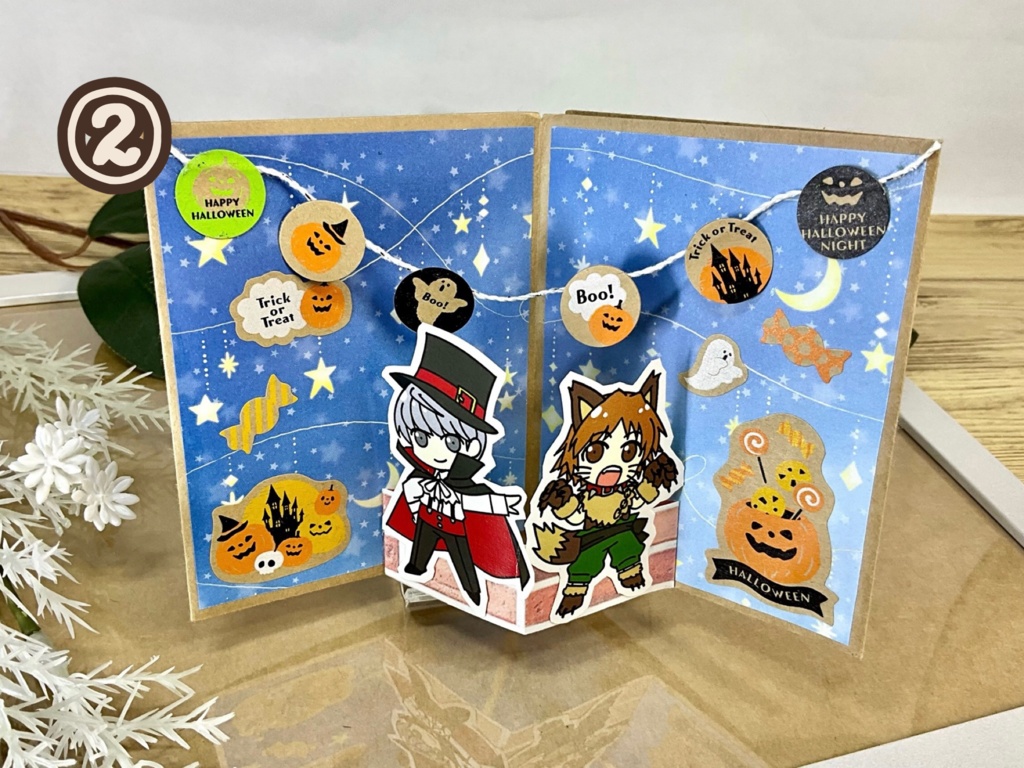P4フレークシールミニブック【ハロウィン】