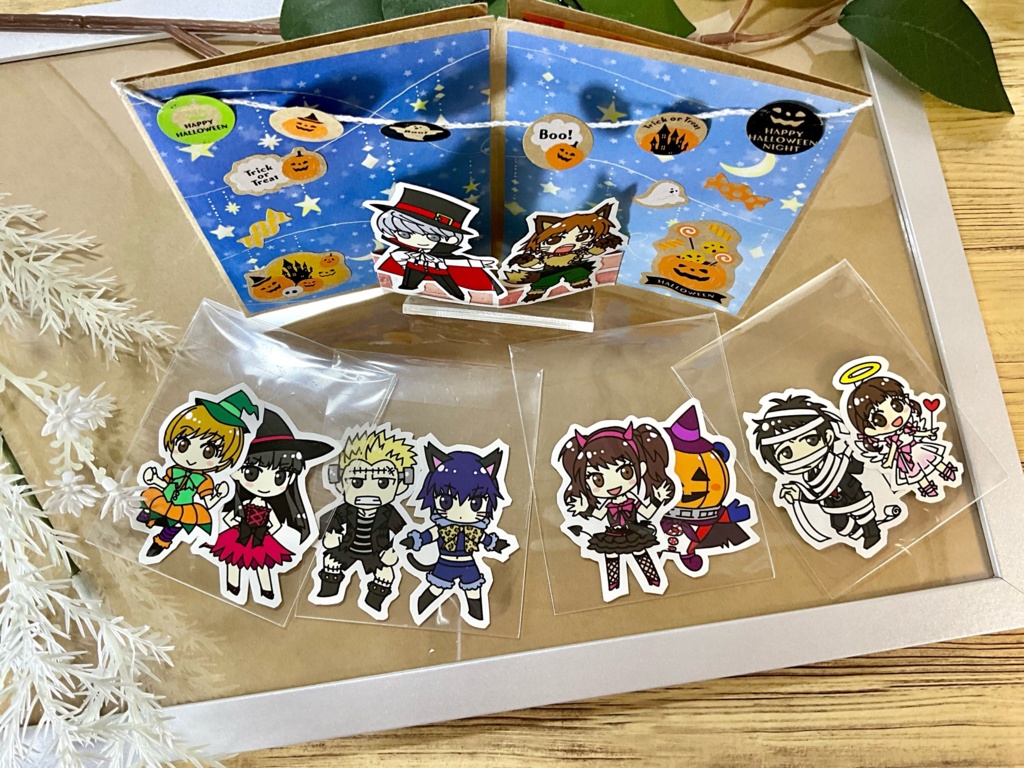 P4フレークシールミニブック【ハロウィン】