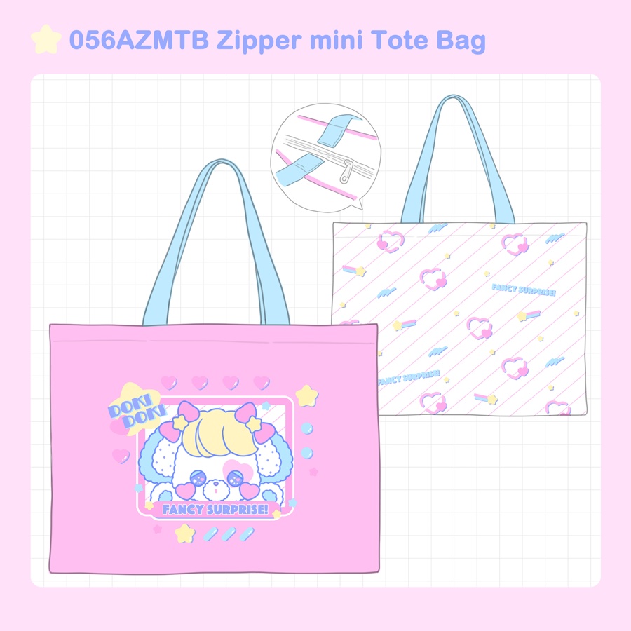 056AZMTB Zipper mini Tote Bag