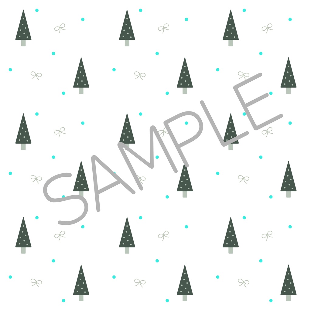 ナチュラルクリスマス シームレス デジタルペーパー