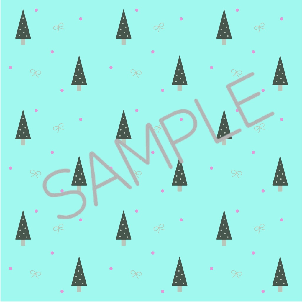 ポップカラークリスマス デジタルペーパー シームレスパターン