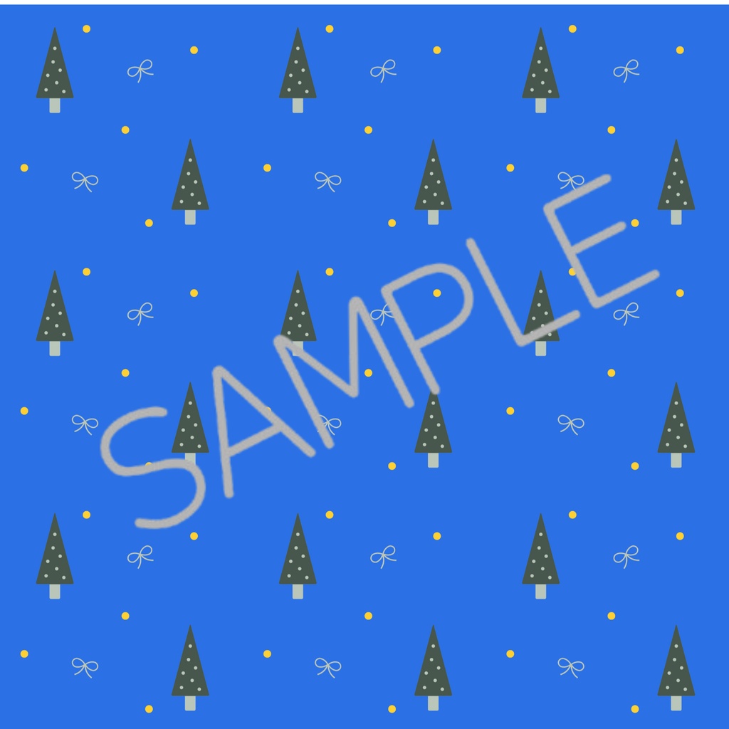 ポップカラークリスマス デジタルペーパー シームレスパターン
