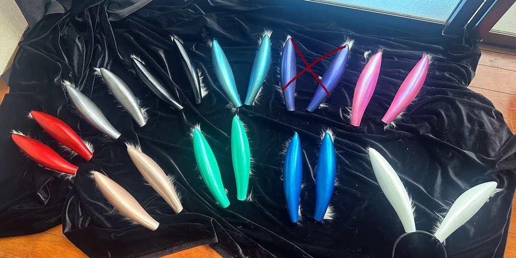 二次元風ウサミミ(組立素体キット)