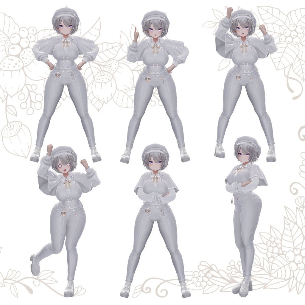 【無料20Pose】ポンコツメイドポーズ集【AvatarPoseLibrary対応】