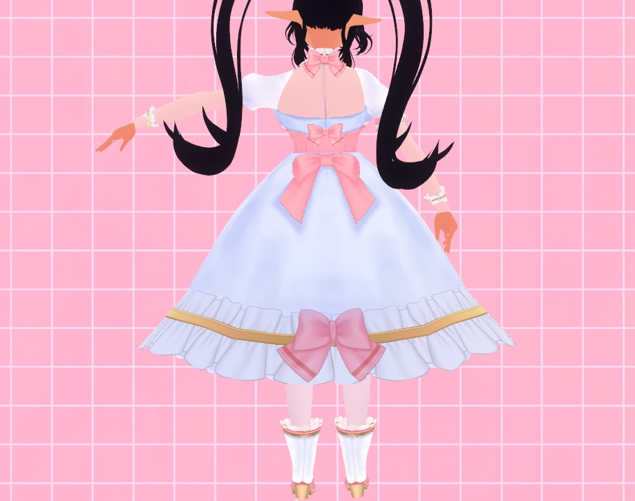 Frilly Peony - VROID Full Outfit Set