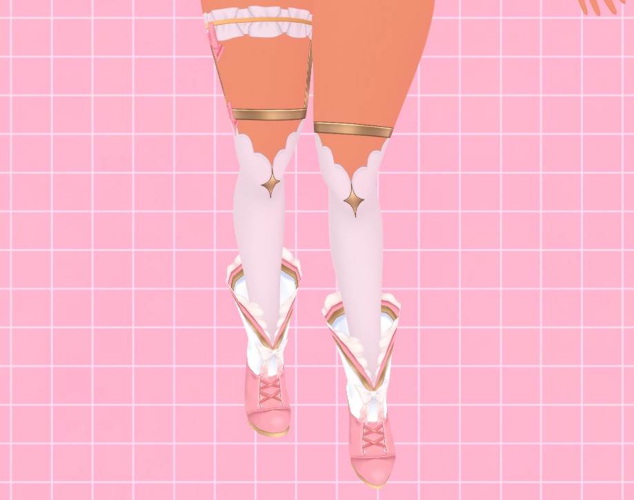 Frilly Peony - VROID Shoes Pack