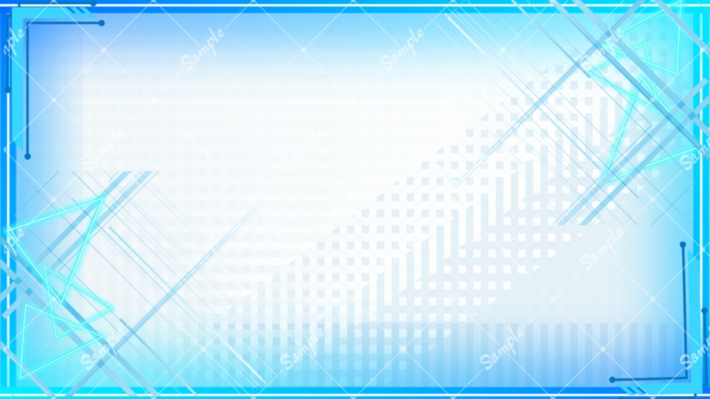 重ねるだけ!文字入れOK歌枠水色サムネイル素材