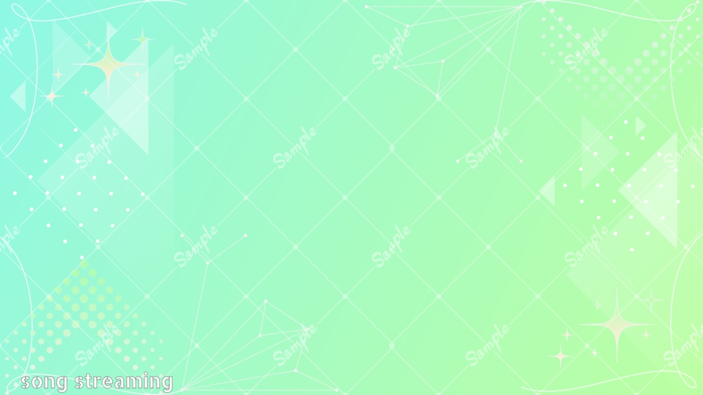 重ねるだけ!シンプル緑歌枠&雑談サムネイル